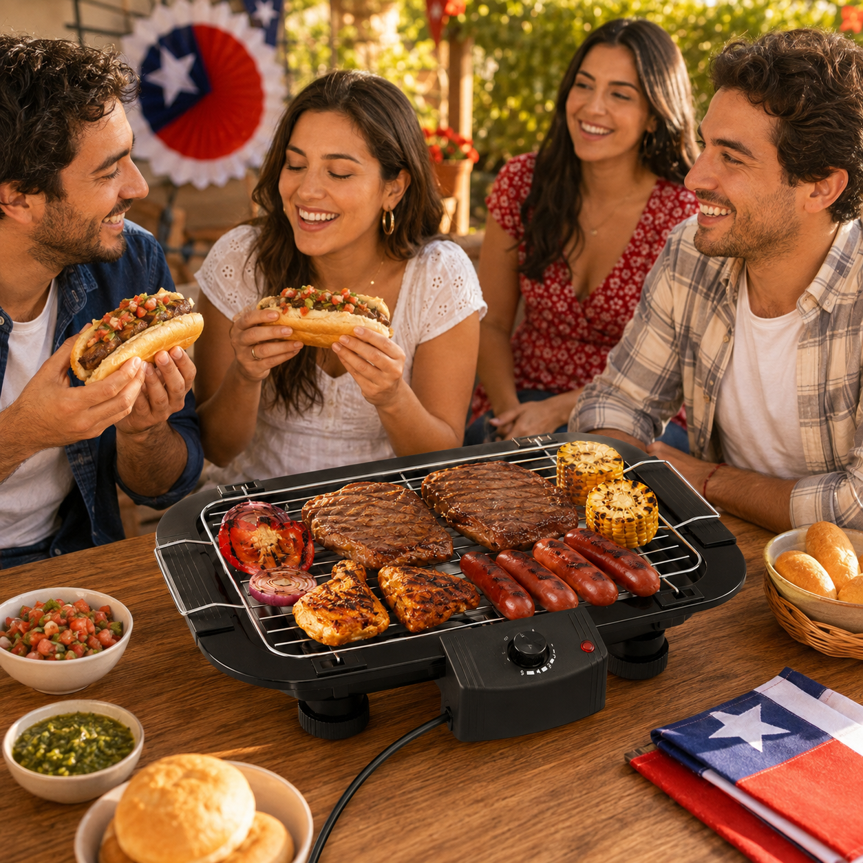 Parrilla Eléctrica Portátil 2000W